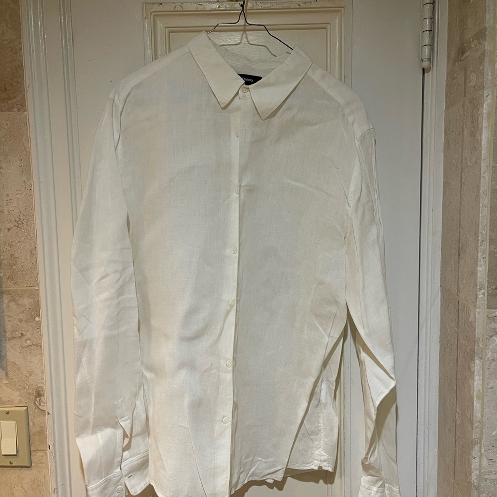 Theory Linen Dress Shirt